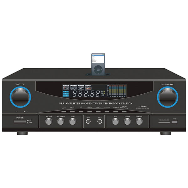 Pyle Home 500-watt Stereo Receiver With Ipod Dock