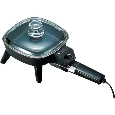 Brentwood Electric Skillet With Glass Lid (600W; 6")