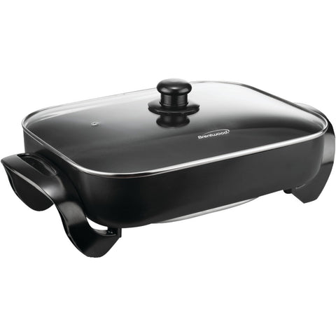Brentwood Electric Skillet With Glass Lid (1,400W; 16")