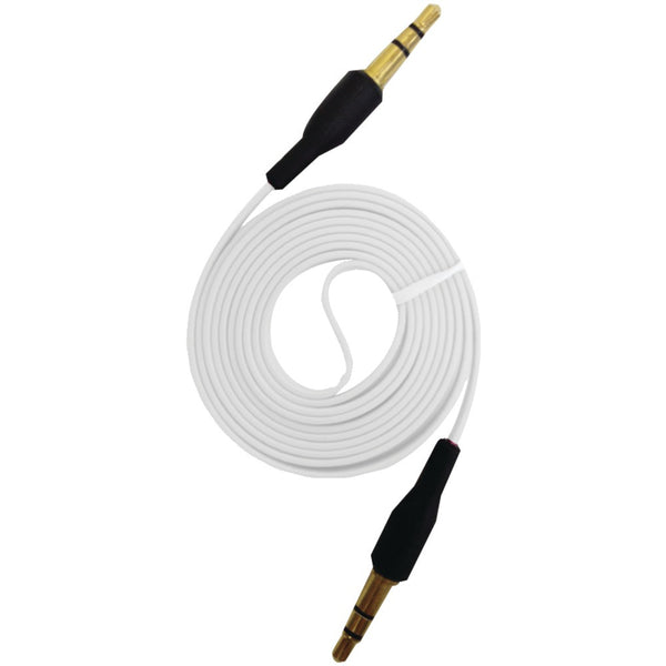 Iessentials 3.5mm Flat Auxiliary Cable 3.3ft (white)