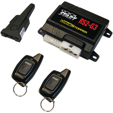 Crimestopper Cool Start 2-way Led Single-button Remote-start & Keyless-entry System