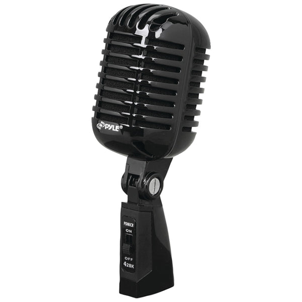Pyle Pro Classic Retro Vintage-style Dynamic Vocal Microphone (black)