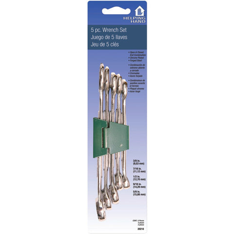 Helping Hand 5-piece Combo Wrench Set