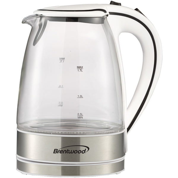Brentwood 1.7-liter Glass Electric Kettle