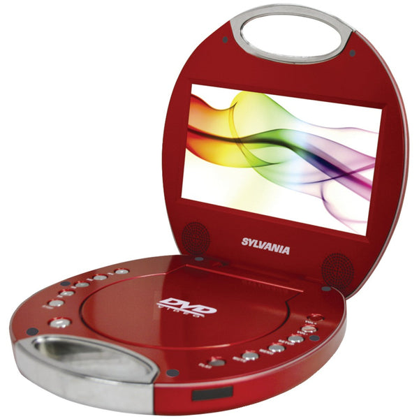 Sylvania 7&#34; Portable Dvd Players With Integrated Handle (red)