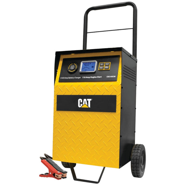 Cat 40-amp Rolling High-frequency Charger With 110-amp Engine Start Alternator Check & Battery Reconditioning