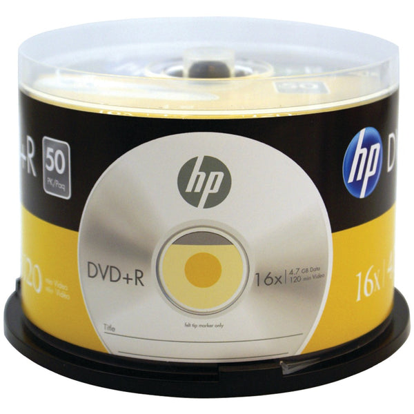Hp 4.7gb 16x Dvd+rs (50-ct Cake Box Spindle)