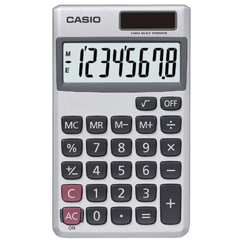 Casio Wallet Solar Calculator With 8-digit Display