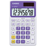 Casio Solar Wallet Calculator With 8-digit Display (purple)