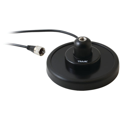 Tram Cb 5" Magnet Mount Antenna, Steel Housing With Rubber Boot, 17Ft Coaxial Cable (Black)