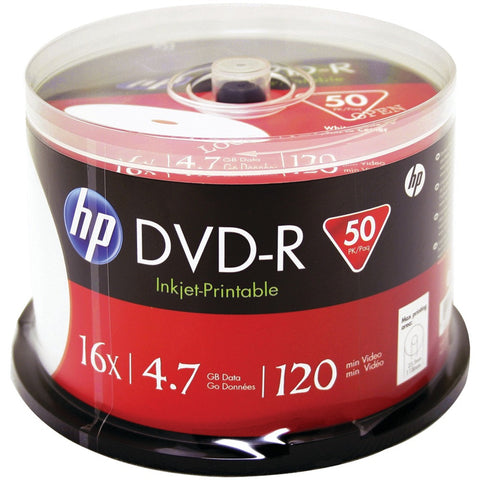Hp 4.7gb Dvd-rs 50-ct Printable Spindle