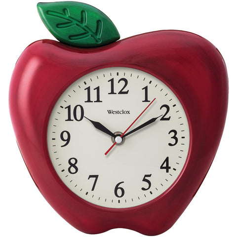 Westclox 3-Dimensional Apple 10" Wall Clock