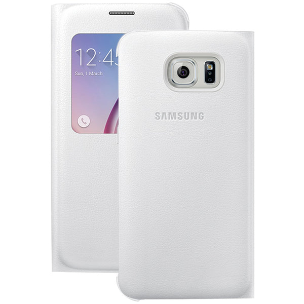 Samsung Samsung Galaxy S 6 S-view Flip Cover (white Pearl)