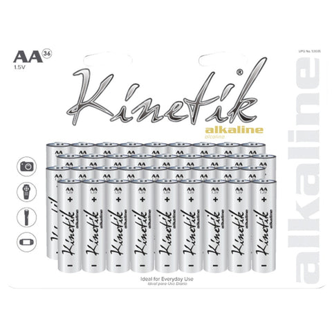 Kinetik Alkaline Batteries (aa 36 Pk)