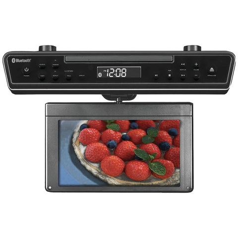 Sylvania 10.2" Under-counter Bluetooth Kitchen Tv With Built-in Dvd Player & Hdmi