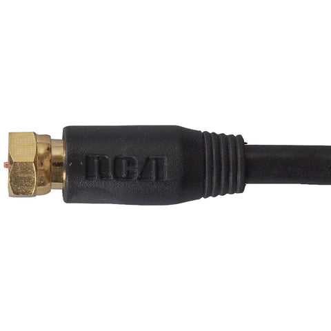 Rca Rg6 Coaxial Cable (25ft; Black)