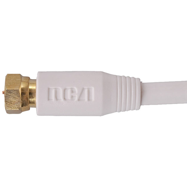 Rca Rg6 Coaxial Cable (25ft; White)