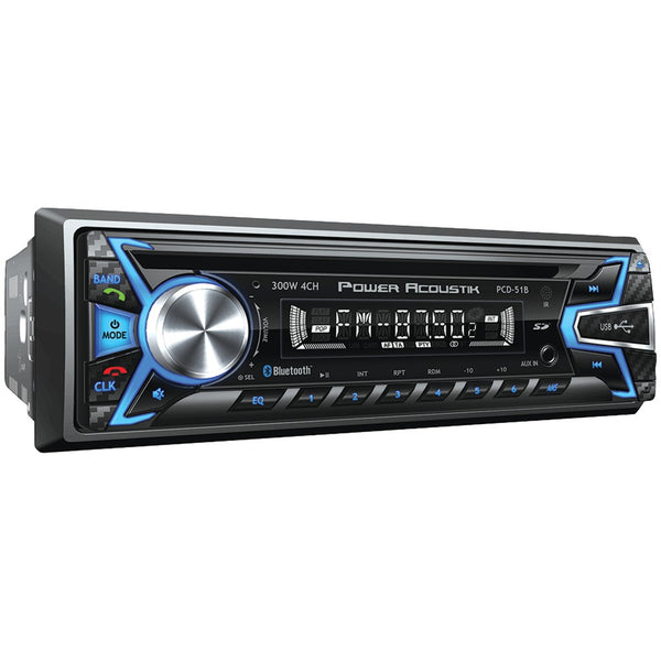 Power Acoustik Single-din In-dash Cd And Mp3 Am And Fm Receiver With Usb Playback (with Bluetooth)