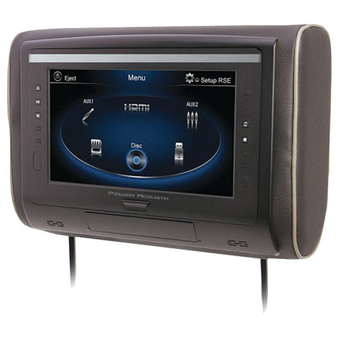 Power Acoustik 9" Lcd Universal Headrest With Ir & Fm Transmitters & 3 Interchangeable Skins (Monitor Only)