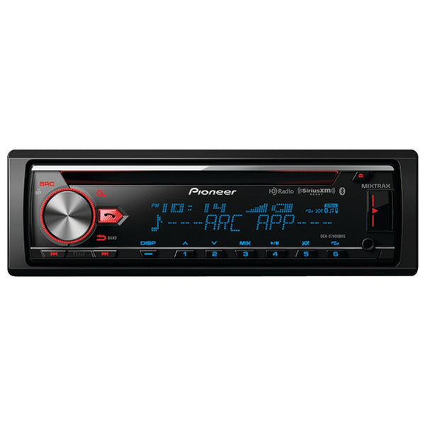 Pioneer Single-din In-dash Cd Receiver With Mixtrax Bluetooth Hd Radio & Siriusxm Ready