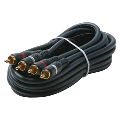 Steren Dual Rca Stereo Cables (25ft)