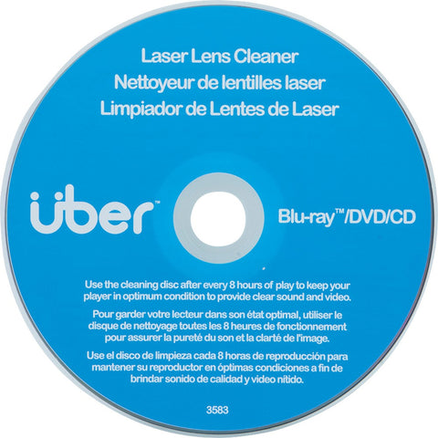 Uber Laser Lens Cleaner For Cd Dvd & Blu-ray