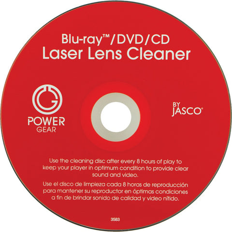 Power Gear Laser Lens Cleaner For Cd Dvd & Blu-ray