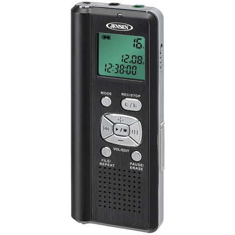 Jensen 4gb Digital Voice Recorder With Microsd Card Slot