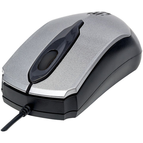 Manhattan Edge Optical Usb Mouse (gray And Black)