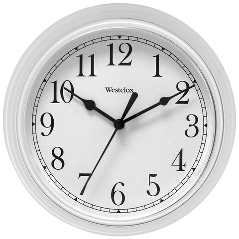 Westclox 9" Decorative Wall Clock (White)