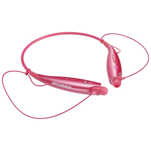 Sylvania Bluetooth Sports Headphones With Microphone (pink)