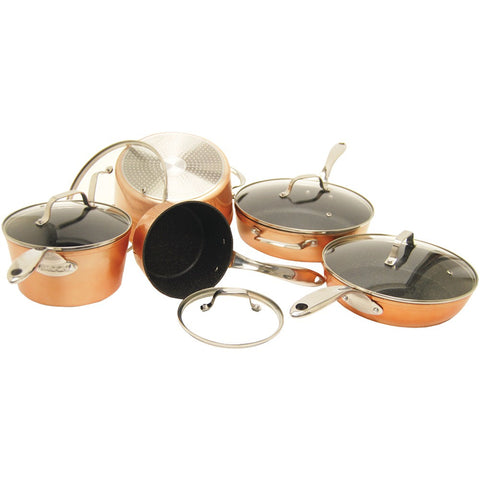 The Rock By Starfrit 10-Piece Copper Cookware Set