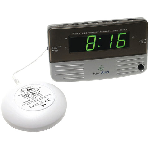 Sonic Alert Sonic Boom Travel Alarm Clock With Super Shaker