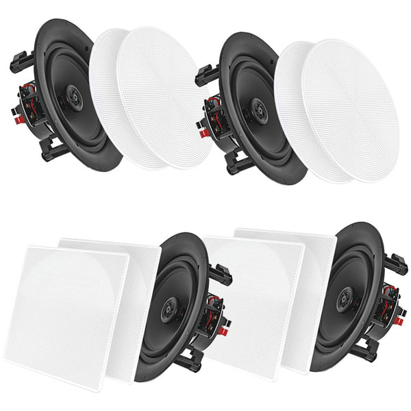 Pyle Home 8" Bluetooth Ceiling And Wall Speakers, 4 Pk
