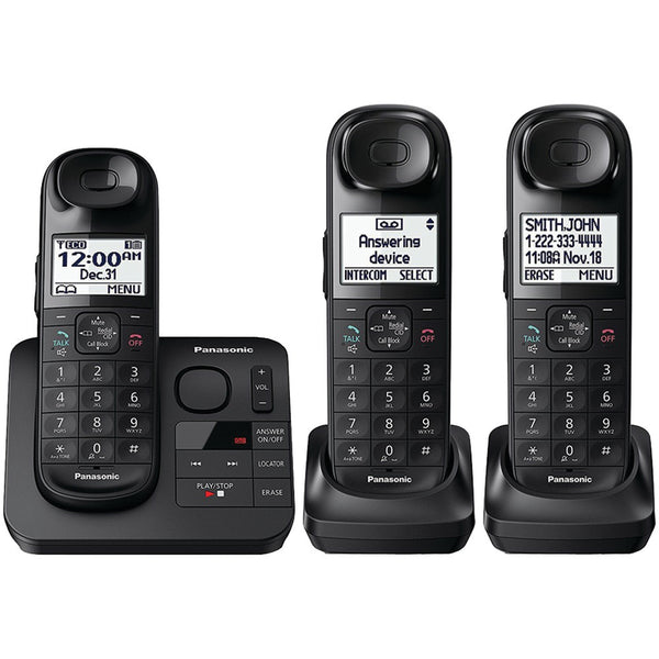 Panasonic Expandable Cordless Phone System With Comfort Shoulder Grip (3-handset System)