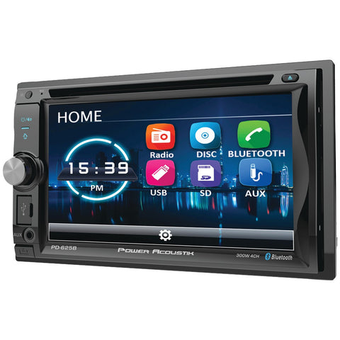 Power Acoustik 6.2" Incite Double-din In-dash Detachable Lcd Touchscreen Dvd Receiver With Bluetooth