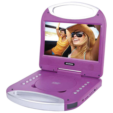 Sylvania 10" Portable Dvd Player With Integrated Handle (purple)