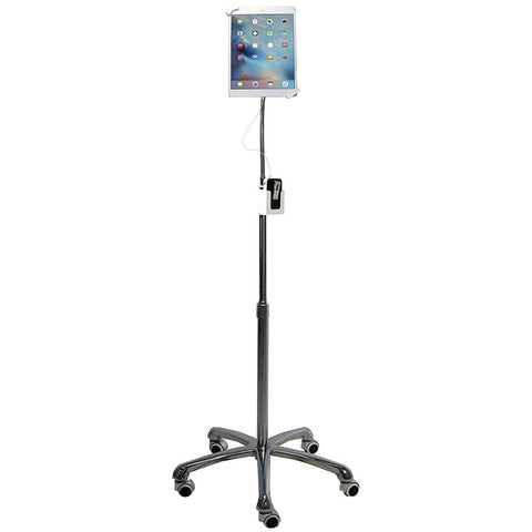 Cta Digital Ipad And Tablet Heavy-duty Security Gooseneck Floor Stand