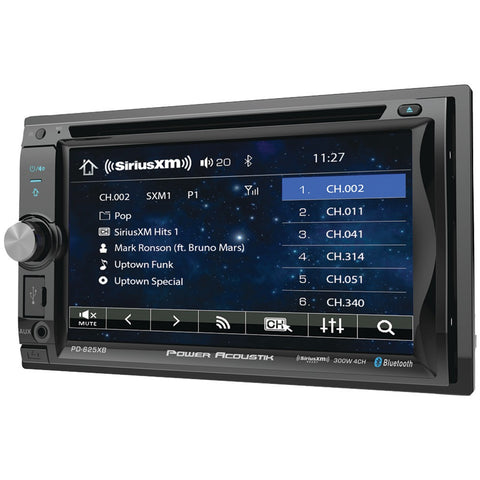 Power Acoustik 6.2" Incite Double-din In-dash Detachable Lcd Touchscreen Dvd Receiver With Bluetooth (siriusxm Ready)