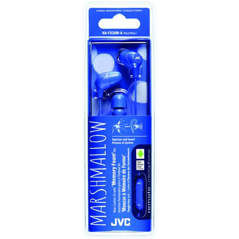 Jvc Marshmallow Inner-ear Headphones With Microphone (blue)