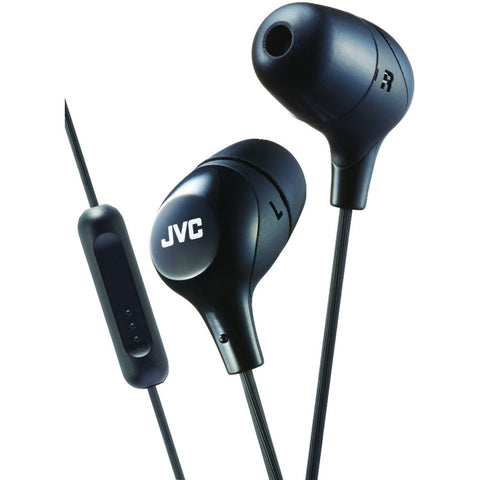 Jvc Marshmallow Inner-ear Headphones With Microphone (black)