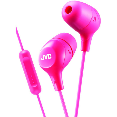 Jvc Marshmallow Inner-ear Headphones With Microphone (pink)