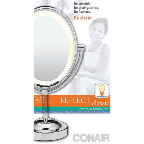 Conair Reflections Double-sided Lighted Oval Mirror