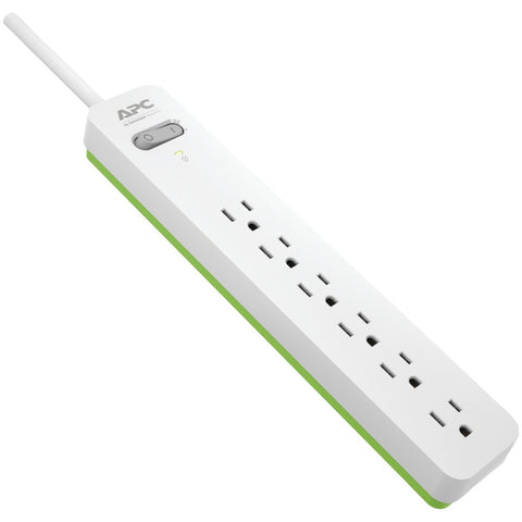 Apc By Schneider Electric 6-outlet Surgearrest Surge Protector, 6ft Cord (white)