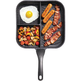 The Rock By Starfrit 11" 3-in-1 Breakfast Pan With Bakelite Handle