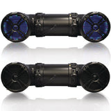 Pyle Marine And Atv 6.5" 800-watt Powered Speaker System With Bluetooth & Led Lighting