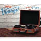 Pyle Home Bluetooth Vintage Briefcase-style Turntable Speaker System