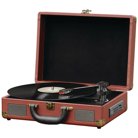 Pyle Home Bluetooth Vintage Briefcase-style Turntable Speaker System