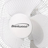Brentwood Koolzone 12" Oscillating Desk Fan