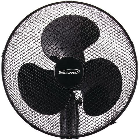 Brentwood Koolzone 16" Oscillating Desk Fan (black)